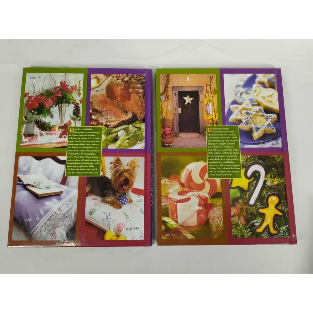 8 Better Homes & Gardens Celebrate The Season & Cookbook Lot Recipes Crafts More